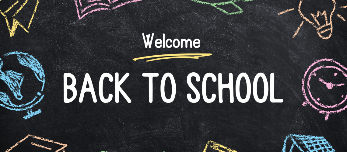 Back to School English Syllabus Presentation in Colourful Blackboard Chalk Style